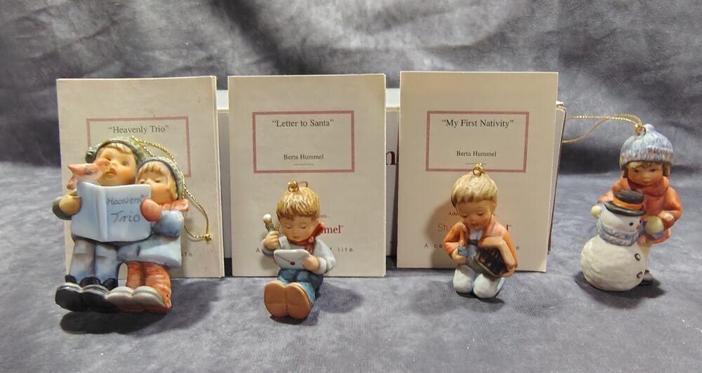 4 Vintage Studio Hummel Goebel Berta Hummel Christmas Ornaments